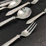 Conifer Stainless steel cutlery- rock pattern design