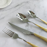 High quality Cutlery with real gold handle