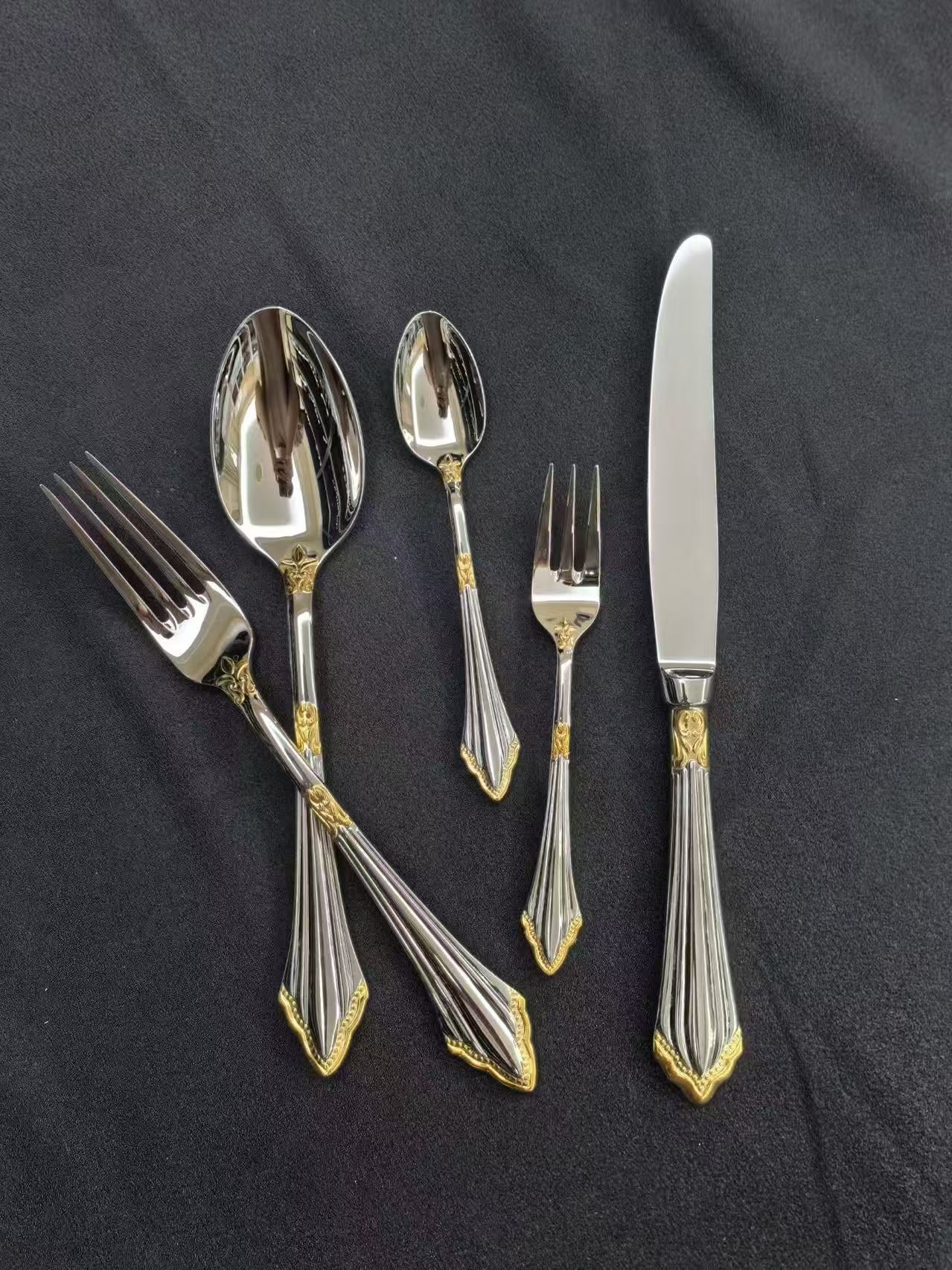 Nacre Stainless steel cutlery- pearl design