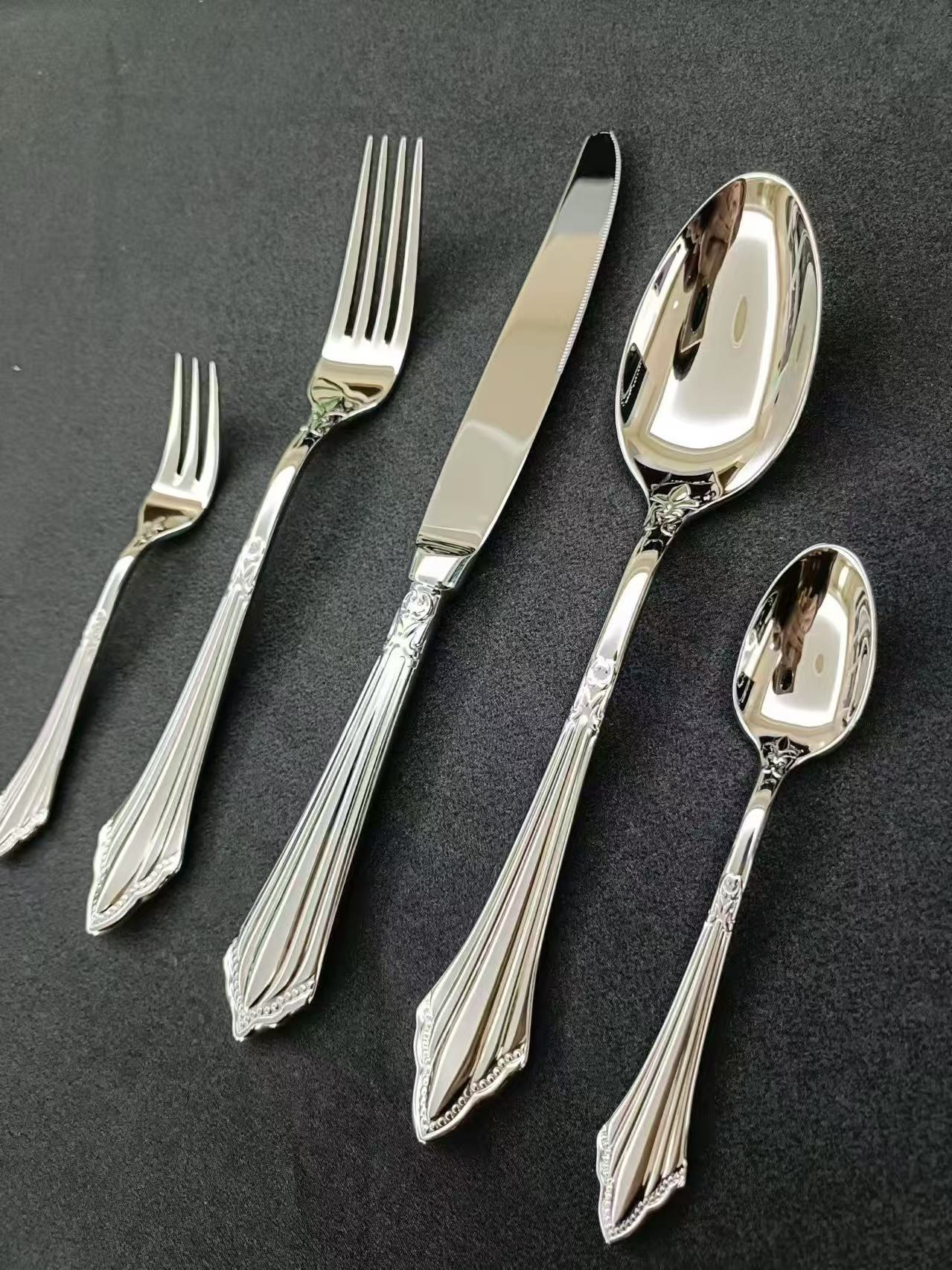 Nacre Stainless steel cutlery- pearl design