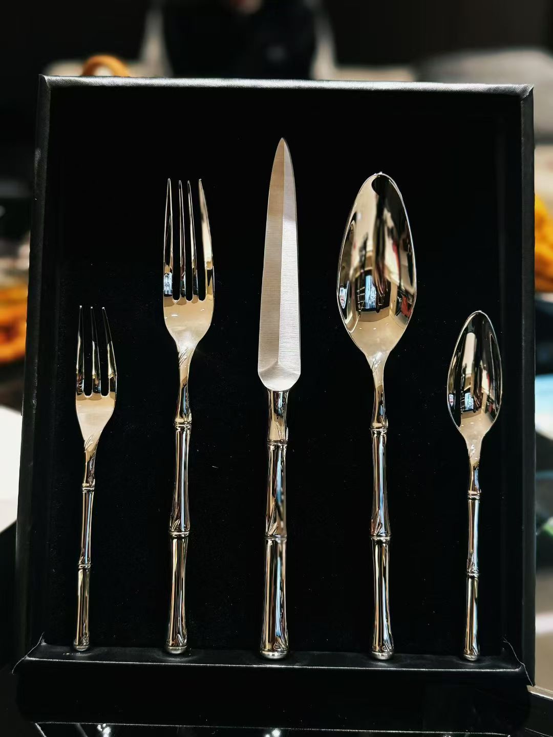Bamboo Stainless steel cutlery- vivid design