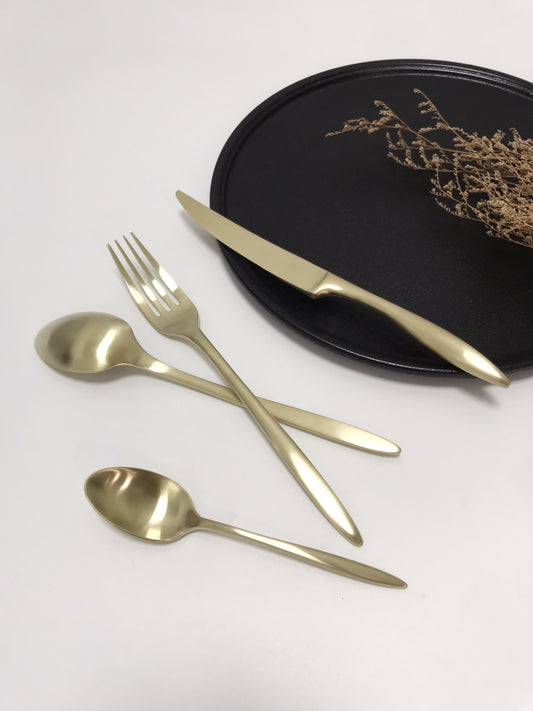 Elegant 4-piece Matte Flatware set