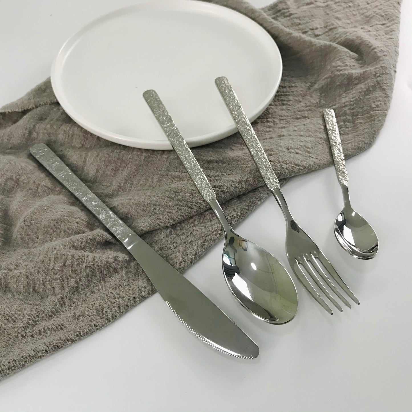 18/8   Flatware with beautiful texture