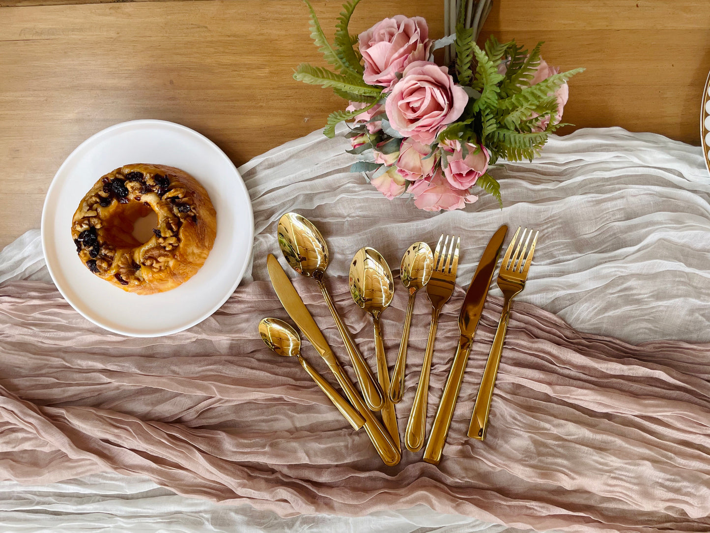 18/0 golden Flatware 4pcs/set