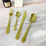 18/0 golden Flatware 4pcs/set