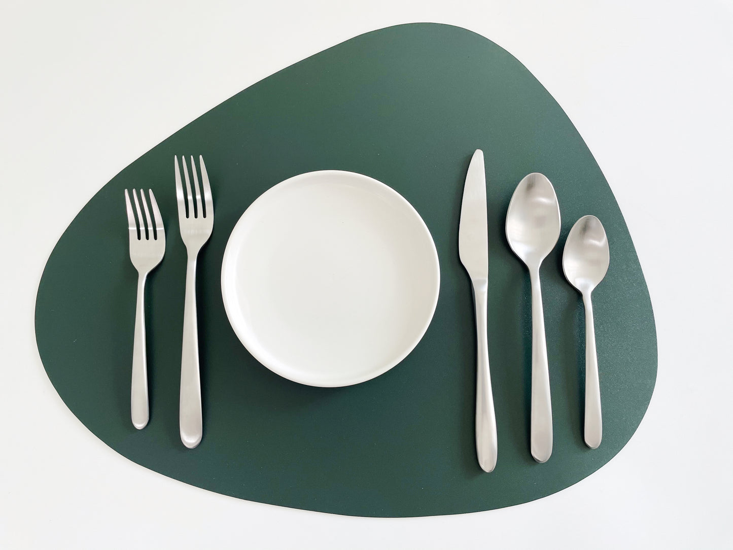 5 piece matte finish flatware set