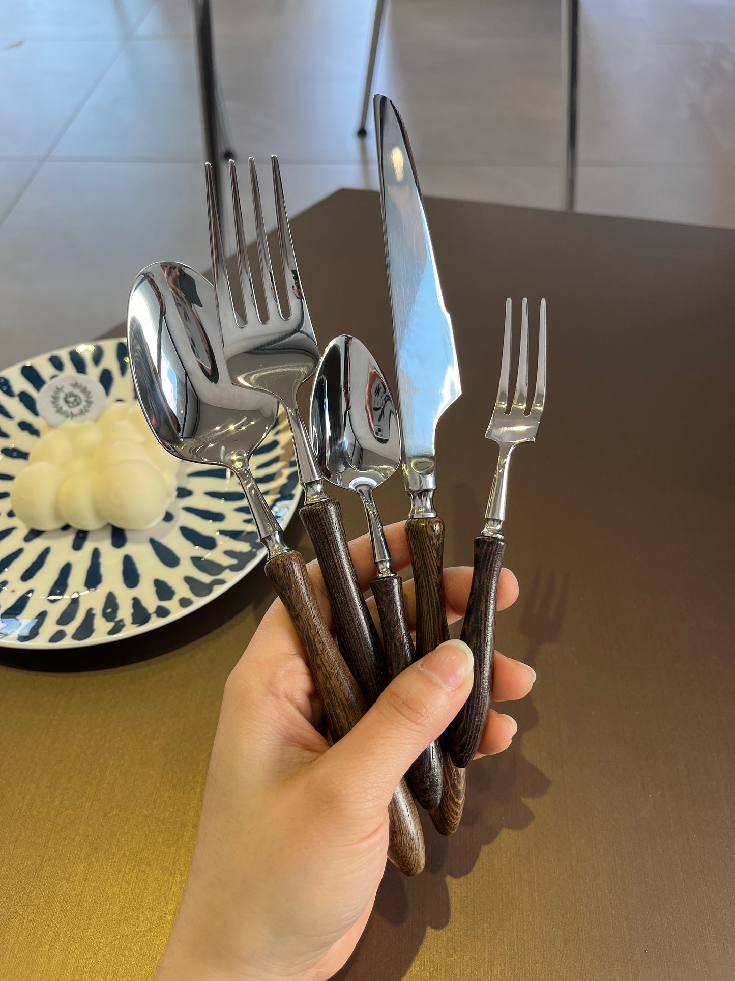 Vintage Flatware with wood handle