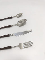 6-piece elegant Flatware set with wooden handle
