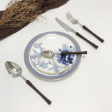 6-piece elegant Flatware set with wooden handle